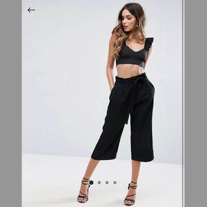 Missguided Tie Waist Culottes 2